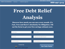 Tablet Screenshot of debt-consolidation.com